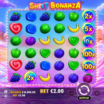 BoomerangBet - Sweet Bonanza Slot Game - Cascading Wins and Multipliers